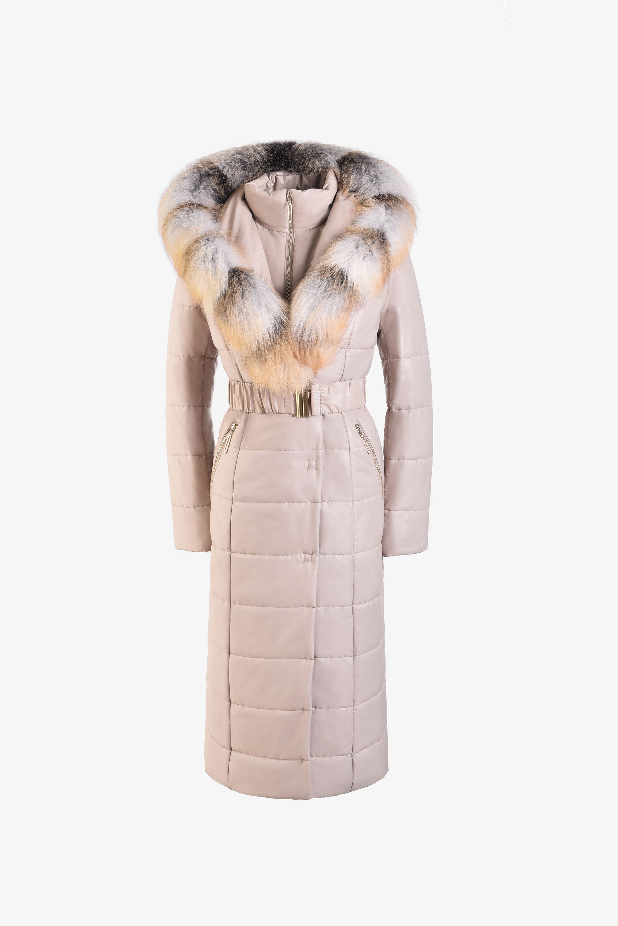 Пальто женское плащевое утепленное 5F-10489-1