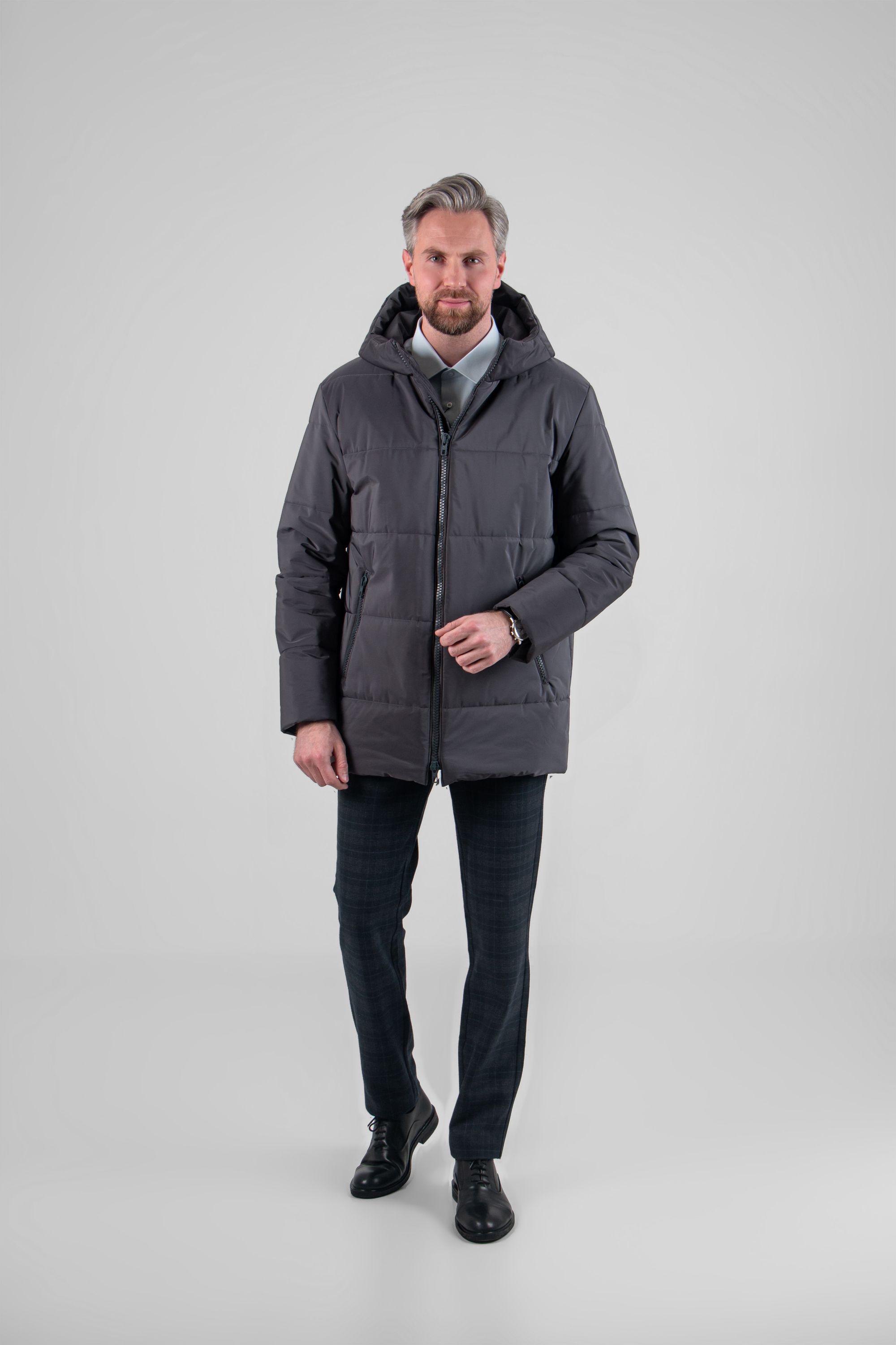 КУРТКА МУЖСКАЯ ПЛАЩЕВАЯ УТЕПЛЕННАЯ 4М-881