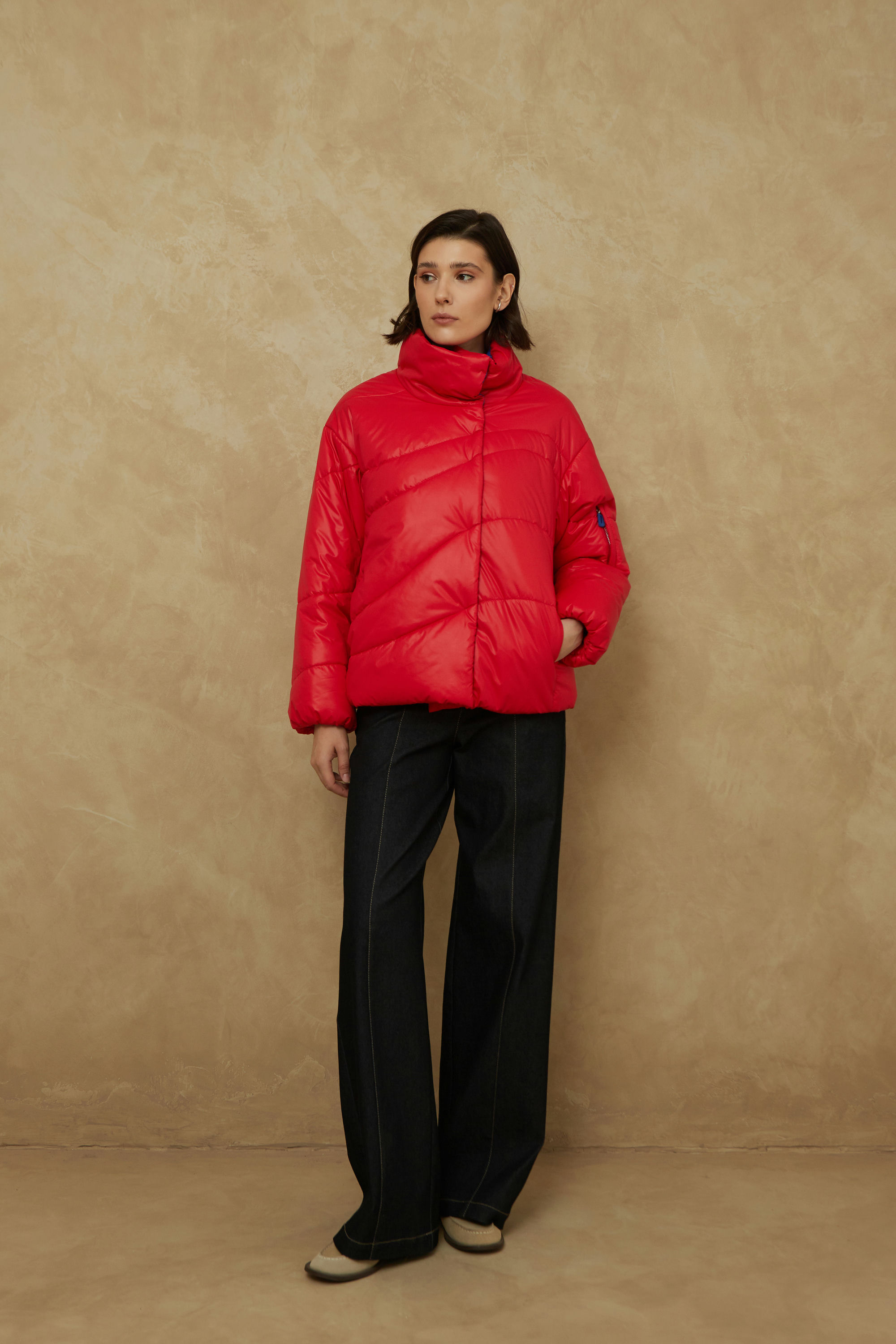 КУРТКА ЖЕНСКАЯ ПЛАЩЕВАЯ УТЕПЛЕННАЯ 4-54