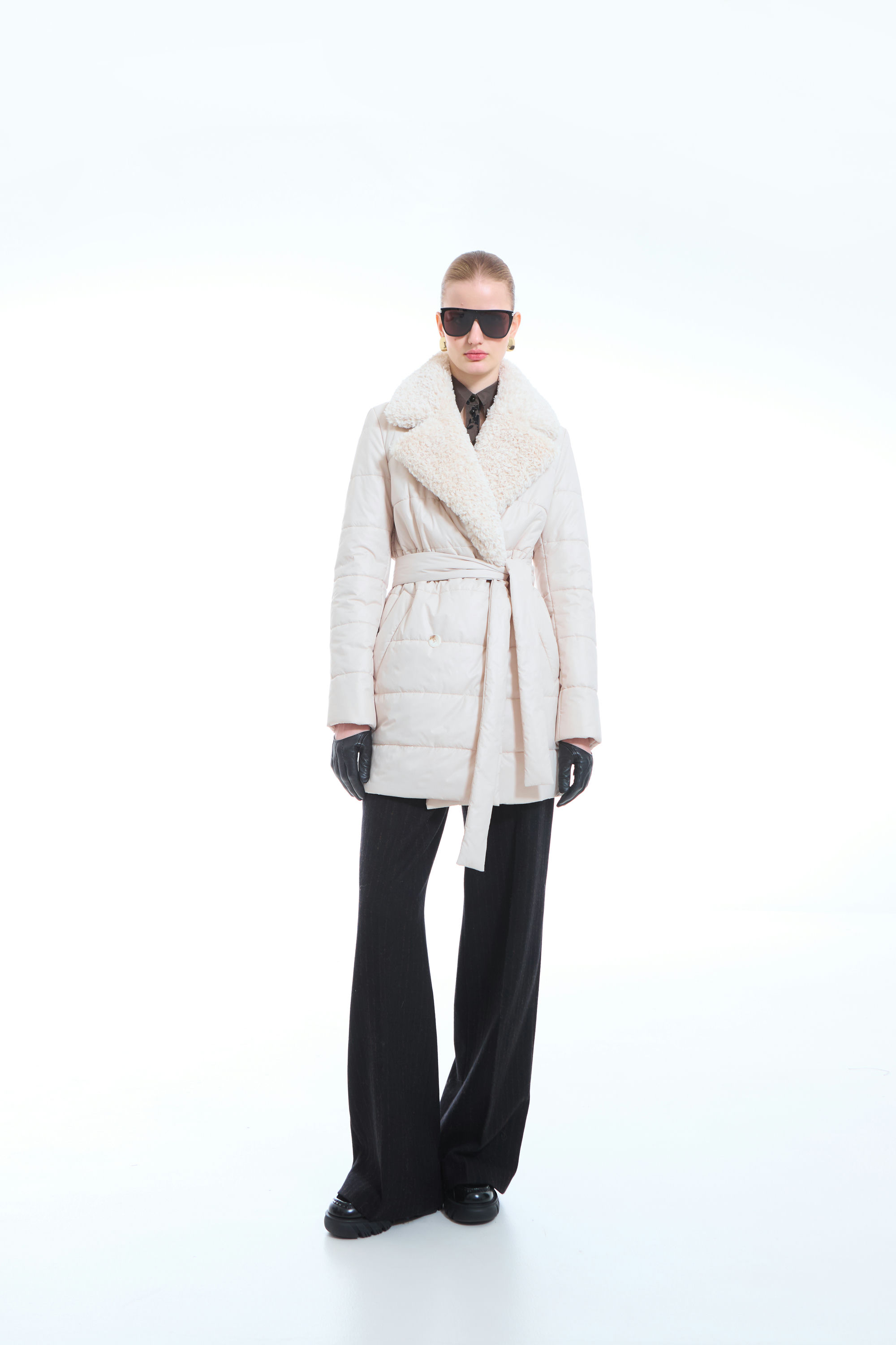 ПАЛЬТО ЖЕНСКОЕ ПЛАЩЕВОЕ УТЕПЛЕННОЕ 5S-1877