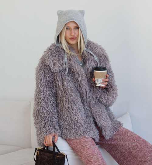 Пальто Elema из искусственного меха