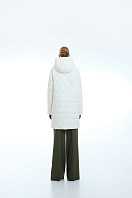 ПАЛЬТО ЖЕНСКОЕ ПЛАЩЕВОЕ УТЕПЛЕННОЕ 5-1644. Фото 4.