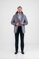 КУРТКА МУЖСКАЯ ПЛАЩЕВАЯ УТЕПЛЕННАЯ 4М-881. Фото 4.