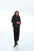 ПАЛЬТО ЖЕНСКОЕ ИЗ ИСКУССТВЕННОГО МЕХА 9-1647. Фото 2.