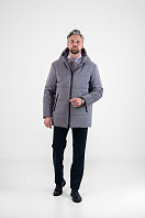 КУРТКА МУЖСКАЯ ПЛАЩЕВАЯ УТЕПЛЕННАЯ 4М-881. Фото 1.