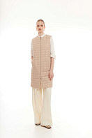 ЖИЛЕТ ЖЕНСКИЙ ПЛАЩЕВОЙ УТЕПЛЕННЫЙ 4-1082. Фото 1.