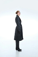 ПАЛЬТО ЖЕНСКОЕ ПЛАЩЕВОЕ УТЕПЛЕННОЕ 5-1519. Фото 3.