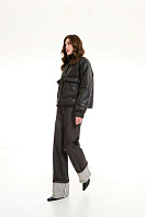 КУРТКА ЖЕНСКАЯ ПЛАЩЕВАЯ УТЕПЛЕННАЯ 4-1536. Фото 2.