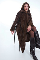 ПАЛЬТО ЖЕНСКОЕ ИЗ ИСКУССТВЕННОГО МЕХА 9-1597. Фото 2.