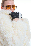 ПАЛЬТО ЖЕНСКОЕ ИЗ ИСКУССТВЕННОГО МЕХА 9-1473. Фото 5.