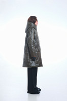 ПАЛЬТО ЖЕНСКОЕ ПЛАЩЕВОЕ УТЕПЛЕННОЕ 5-1072. Фото 2.